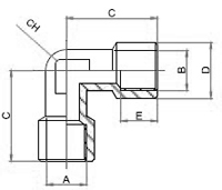 Female Elbow Equal Threaded Fittings, Brass Pipe Fittings, Brass Hose Fittings, Brass Air Connector, Brass BSP Fittings